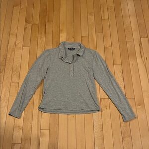 J. Crew Heather Gray Collared Shirt Size Medium